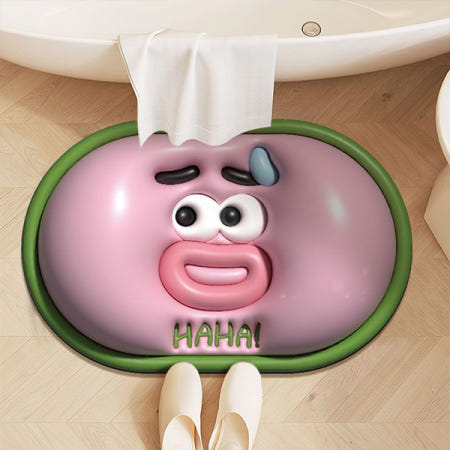 포유 3D HAHAI  입체 욕실 화장실 주방 규조토 발매트