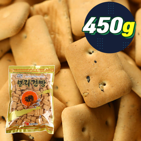 금풍 깨보리건빵 450g 추억의 옛날과자 학교 탕비실 대용량 단체간식 한입