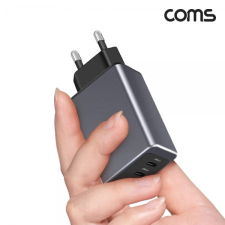 KT065 Coms 65W3포트GaN고속충전기USBC타입PD3.0PPS지원