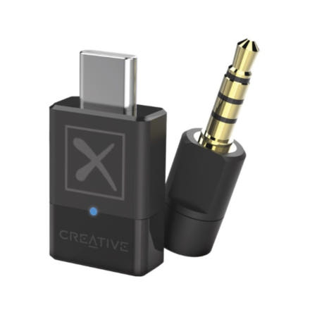 [해외]creative bt-w4 동글 Adaptive 기능이 있는 스마트 Bluetooth 5.2 오디오 송신기