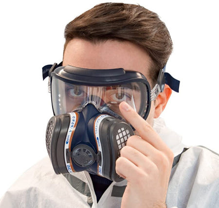 영국 GVS 방독면 산업용방독마스크 보안경 화재대피 화생방 농약 페인트