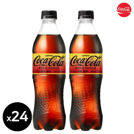 코카콜라 제로 제로칼로리 레몬, 500ml, 24개