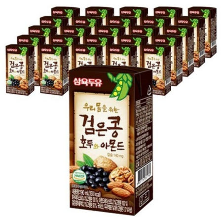 삼육 검은콩 호두 아몬드 두유 96팩(1팩 190ml)