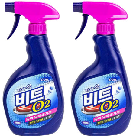뿌리는비트 얼룩제거제 와이셔츠세탁 비트O2 500ml 2개