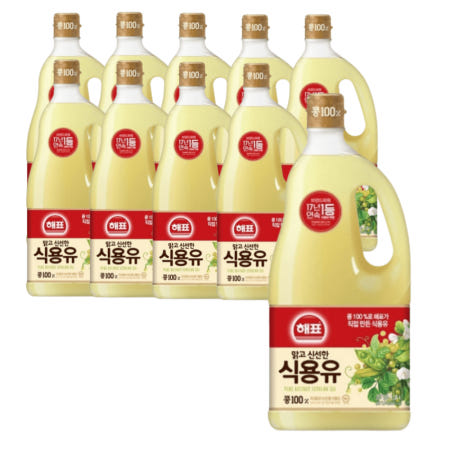 사조해표 해표 식용유 1.8L 10개 간식,대두유,맑은