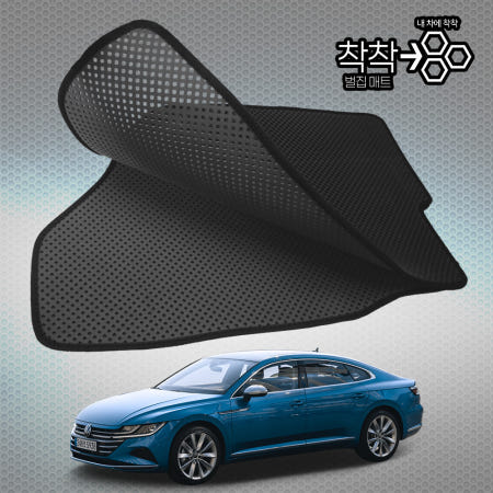 [태우이엔씨코리아]폭스바겐 아테온 벌집매트 바닥 발판(2.0 TDI 프리미엄 프레스티지)