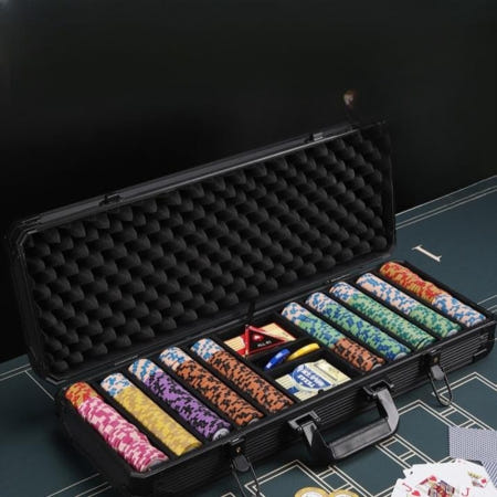 [차니마켓 협력사][해외]홀덤칩 알루미늄 카지노 텍사스 케이스 카드게임 블랙잭 훌라 포커 바둑이