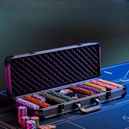 [차니마켓 협력사][해외]홀덤칩 블랙잭 포커 카드게임 텍사스 바둑이 훌라 프리미엄 세트 케이스