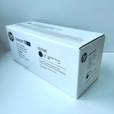 HP CE270A (정품) 검정 (화이트박스) 650A HP정품토너 실사진