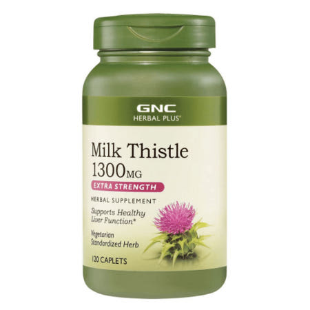 [해외][GNC] 지엔씨 허벌 플러스 밀크씨슬 밀크시슬 고함량 1300mg 120정 (4개월분)