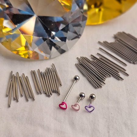 [카와이]써지컬스틸 피어싱바 Long size 19mm 22mm 이상