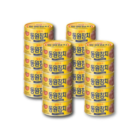 동원 라이트 스탠다드 참치 100g, 20개