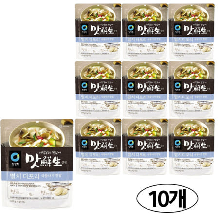 청정원 맛선생 멸치 국물내기 한알 100g x 10개