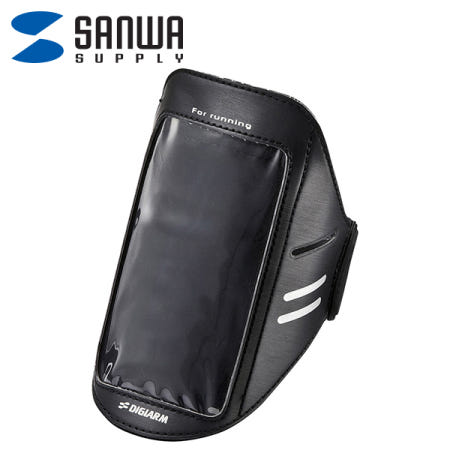 강원전자 산와서플라이 PDA-MP3C11BK 스마트폰 스포츠 암밴드(74x11x145/블랙)