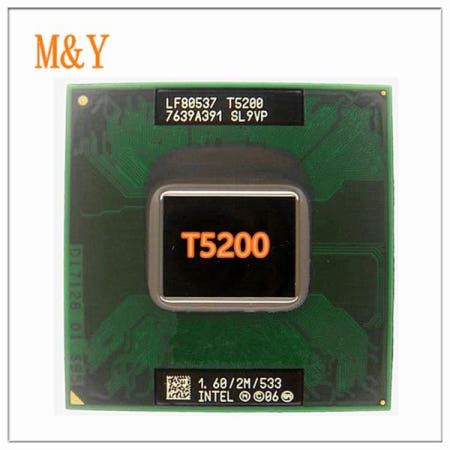 [해외]amd 인텔 cpu 무료 배송 T5200 Core2 Duo CPU (2M 캐시, 1.6GHz, 533MHz FSB) 노트북 최고의 cpu 품질