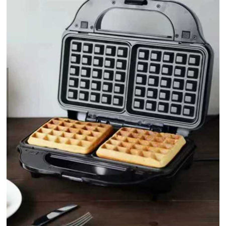 [해외]사각 더블 헤드 와플팬 크레페 와플제조기 4종 세트