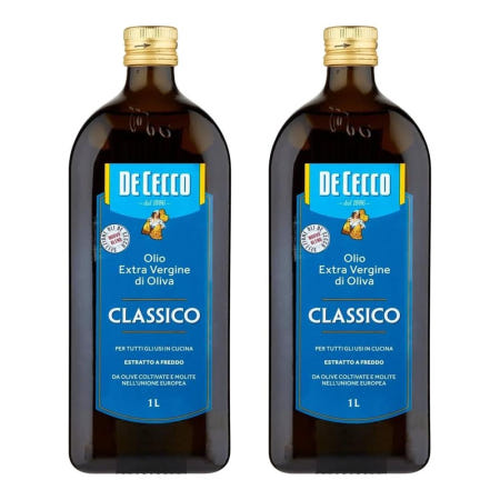 [해외]de Cecco Extra Virgin Olive Oil 데체코 엑스트라 버진 올리브 오일 클라시코 이탈리아 1L 2팩