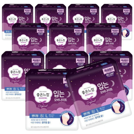 좋은느낌 입는 오버나이트 대형 8개 x 4팩