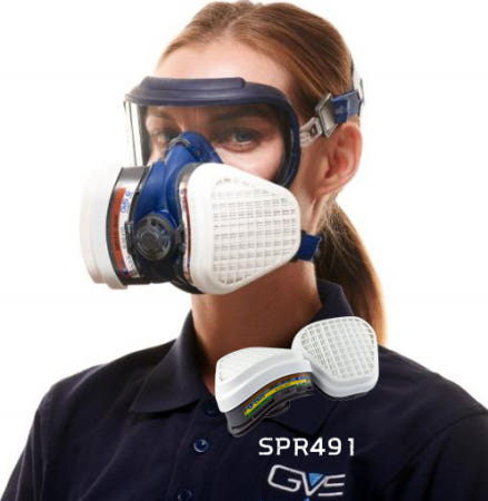 GVS ABEK1P3 방독면 교체필터 복합가스+암모니아 농약 방진특급겸용 SPR492