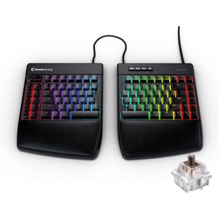 [KINESIS][해외]키네시스 게이밍 프리스타일 엣지 RGB 스플릿 기계식 USB 키보드 MX 브라운