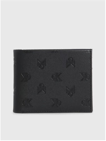 [해외]Calvin Klein Leather Wallet With Logo K50K511115BDS Black
