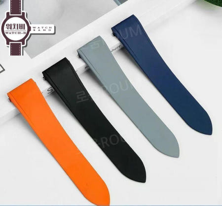 [해외]까르띠에 산토스 W2SA0006 시계호환 21mm 실리콘 시계줄 우레탄 스트랩 러버 밴드