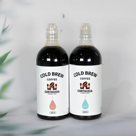 [카르투시아][무료배송] 케냐 1L + 콜롬비아 1L 콜드브루 원액 더치커피 2병 세트