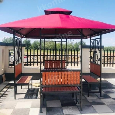 [해외]야외테이블 야장 농막콘테이너 농장숙소 숙소 중고컨테이너 야외콘테이너 세컨하우스 553530 3x3 [거즈 커튼 및 테이블 포함]