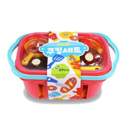 상상플레이 지글지글 음식 장난감 조리 도구 세트 27pcs 어린이 선물