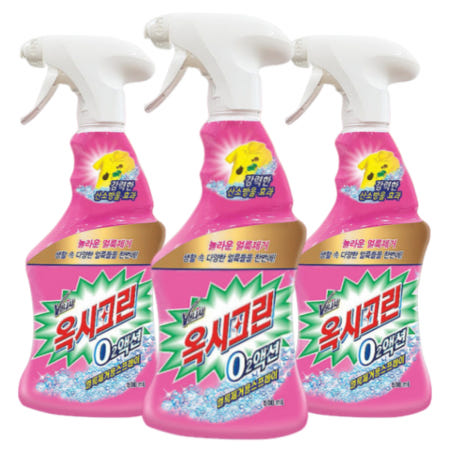 옥시레킷벤키저 옥시크린 오투액션 스프레이 얼룩제거제 500ml 3개