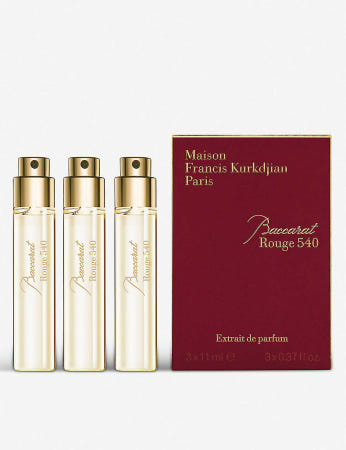 [해외]MFK 여성향수 여행용 MAISON FRANCIS KURKDJIAN Baccarat Rouge 540 extrait de parfum refills 3 x 11ml