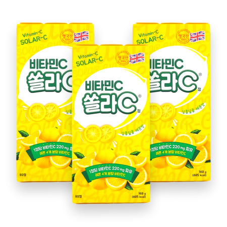 고려은단 비타민씨 쏠라씨 레몬맛 80정 x 3개
