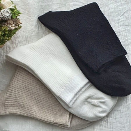 [해브펀 협력사]사계절 국산 단목 골지 양말 남자 여자 중목 면 삭스 3색 흰 검정 무지 스타킹 레깅스 패션 사이트 데일리 컬러 학생 성인 겸용