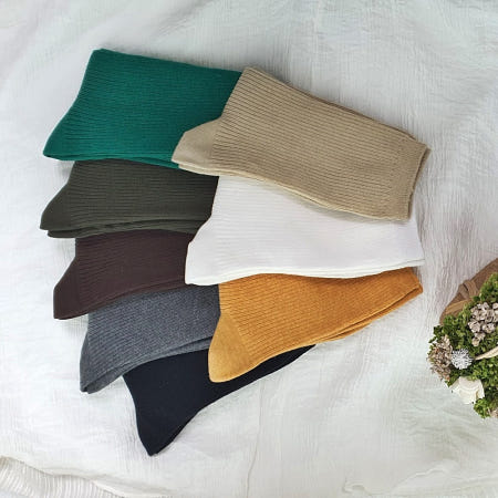 사계절 국산 장목 골지 양말 남자 여자 반바지 긴 삭스 8색 흰 검정 무지 스타킹 레깅스 패션 사이트 발목긴 컬러 원피스 커플