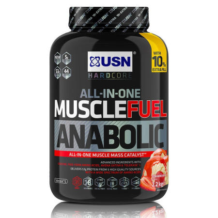 [해외]USN 머슬 퓨 스트로베리 아나볼릭 파우더 2.2kg 1 팩