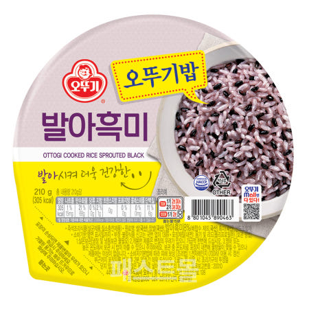 오뚜기밥 발아흑미 210g, 1개