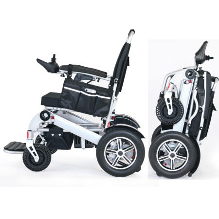 [해외]HEABENS 계단 등반 파워 접이식 이동성 전동 휠체어 노약자 노인 어르신 장애인 나드리용 휴대용 전기 휠체