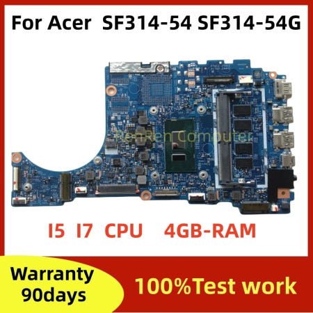 [해외]Acer Swift3 SF314-54 SF314-54G 노트북 마더보드용 17863-1 마더보드. 448.0E702.0011.CPU i5 8250/I7-8550U.4GB R