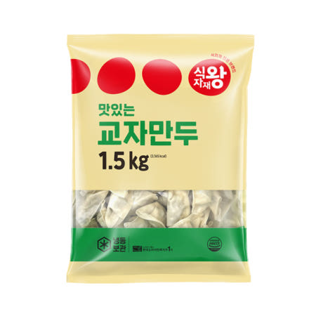 식자재왕 교자만두 1.5kg (13.5gx111개내외)