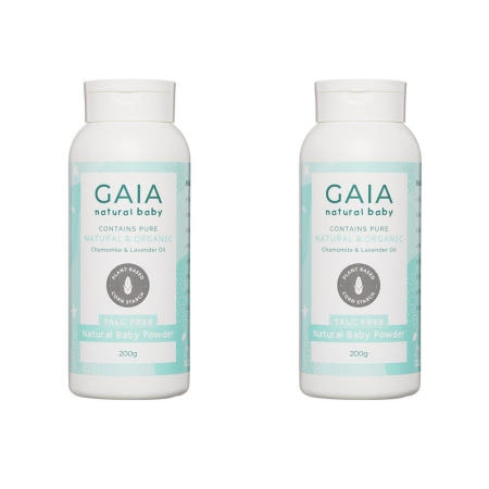 [해외]가이아 네추럴 베이비 파우더 200g 2팩 Gaia Natural Baby Powder 200g