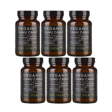 [해외]KIKI Health Camu Camu 영국 키키헬스 비타민C 섬유질 카무카무 파우더 70g x 6팩