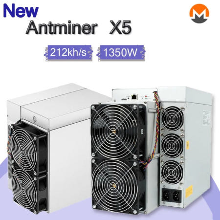 [해외]Asic 마이너 X5 암호화 채굴, 212Kh/S 1350W XMR 기계, 무료 배송, 신제품