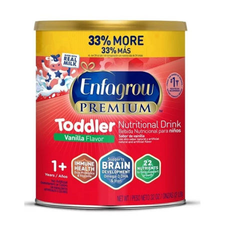 [엔파밀][해외]엔파그로우 분유 프리미엄 토들러 드링크 907g 1팩 Enfagrow PREMIUM Toddler Next Step, Omega 3 DHA