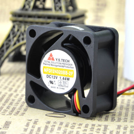 기존 Y.S.TECH 원산 4CM 냉각 팬 NFD124020BB-2F 4020 12V 1.44W