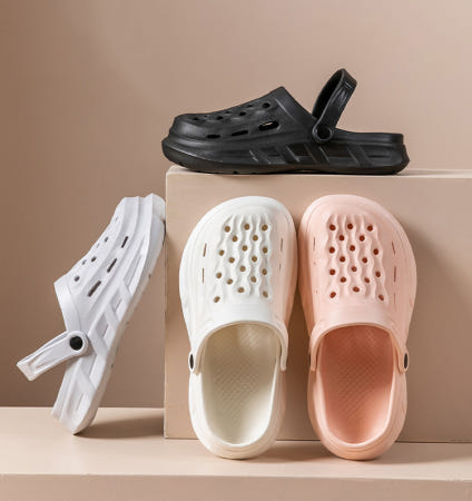 베스트샵 EVA 남녀공용 홀 슬리퍼 남자 여자 물놀이 구멍 스타일 / 짭록스 아쿠아 샌들 근무화 유니화 데스크 서빙 알바 층간소음 식당 유치원 물놀이 청소 클로그