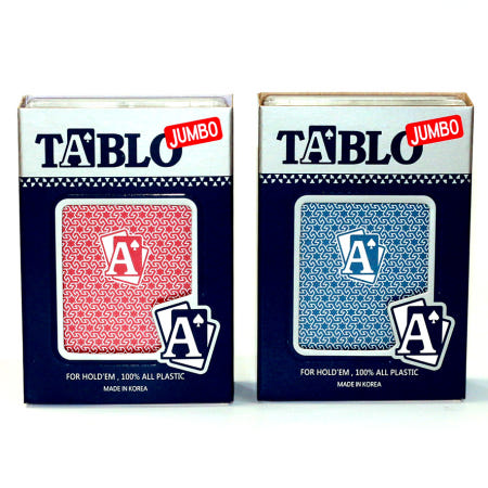 [카지노마켓]홀덤카드 타블로점보 12개(빨강+파랑) 홀덤전용 포커 양면발포 보드 게임 홀덤펍