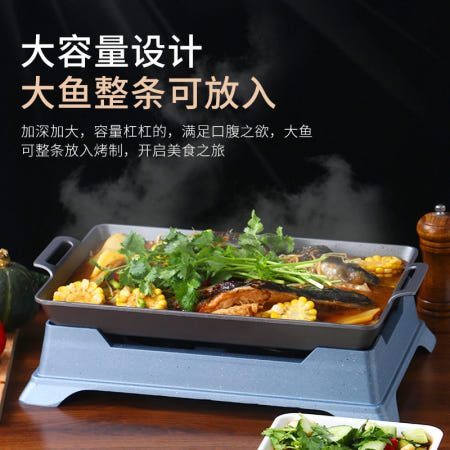 [해외]8종 낱색 구이 용광로상업 눌러붙지 밑구이 어반 해산물 거물 반목 숯알코올