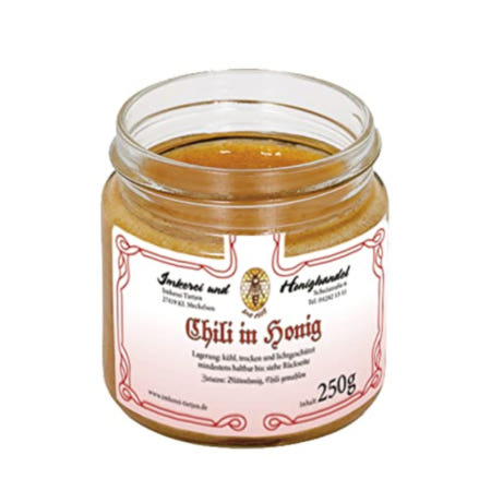 [해외]Imkerei Nordheide 칠리 인 허니 250g 갈은 고추가 들어간 꿀 꿀차 꿀우유 꿀인삼 꿀절임 요리 재료