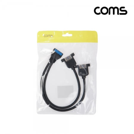라이트컴 IH749 Coms USB포트19Pin/20PintoUSB3.02포트듀얼젠더케이블꺾임30cm