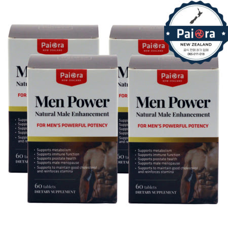[해외]파이오라 맨 파워 60정 4개 뉴질랜드 쏘팔메토 사포닌 알칼로이드 엘 아르기닌